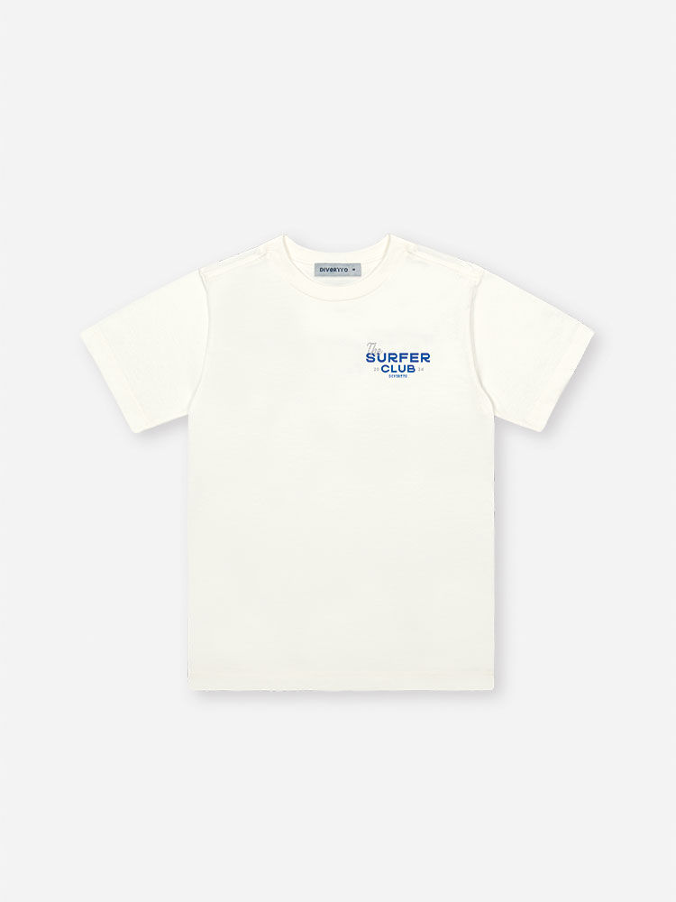 Camiseta Infantil Surfer Club com Estampa nas Costas Natural Camiseta Infantil Surfer Club com Estampa nas Costas Natural