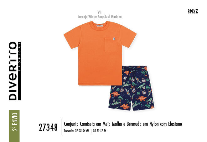 Conjunto Infantil Menino Dino World Divertto