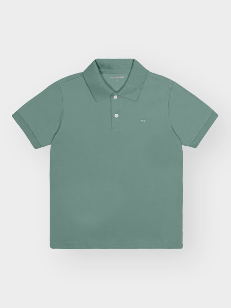 Camisa Polo Infantil em Piquet com Elastano – Look Clássico Confortável para Todas as Estações
