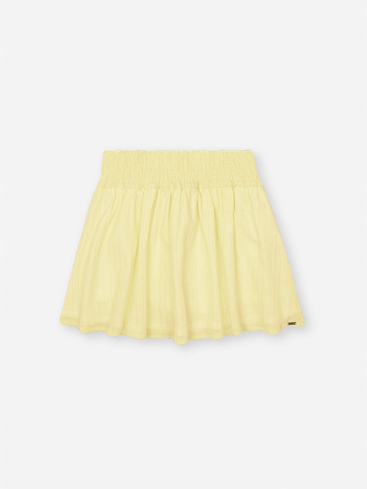 Conjunto Infantil com Blusa em Cotton de Cachorro e Saia Shorts em Cotton Silver – Look Menina Verão NATURAL/AM VAGALUME