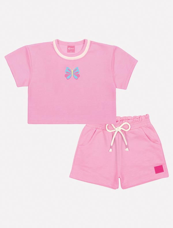 CONJ BLUSA E SHORTS RS BARBIE/RS BARBIE