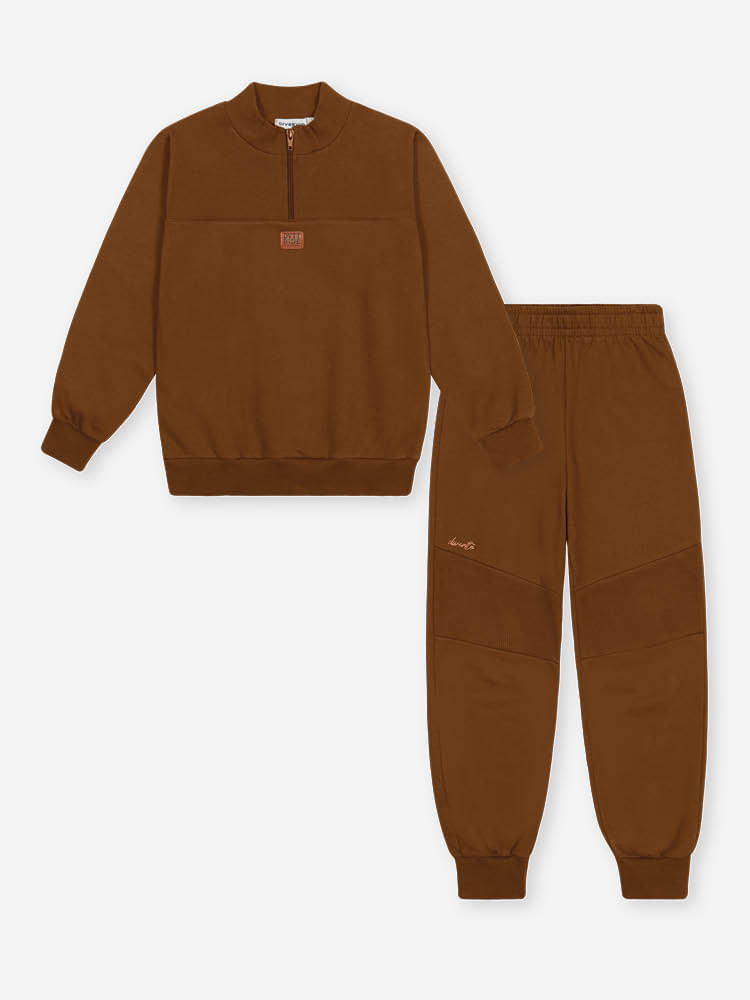 Conjunto Infantil Moletom Felpado Básico – Look de Inverno Quentinho e Confortável para o Dia a Dia