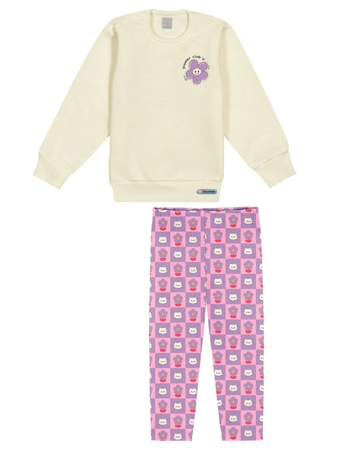 CONJ BLUSAO E LEGGING NATURAL/LL TULIPA