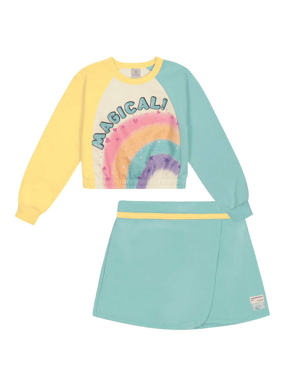 CONJ BLUSAO E SHORTS/SAIA AM BUTTER/VD MINERAL