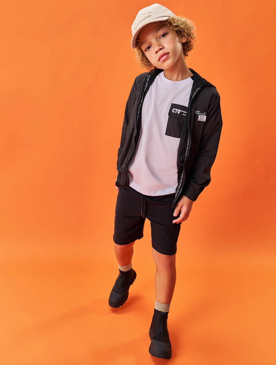 Boné Infantil Menino Ctv Brand Bege CTV