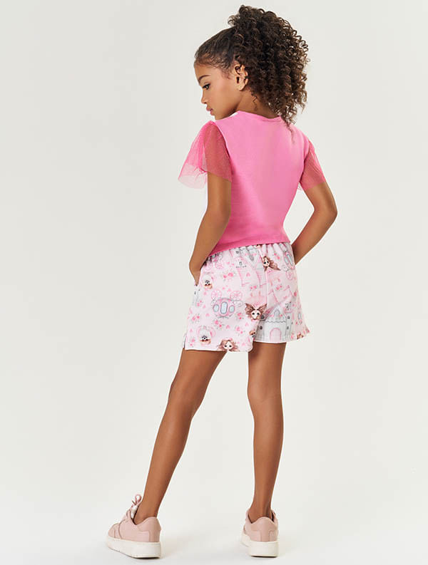 CONJ BLUSA E SHORTS RS CONFETE/RS IOGURT