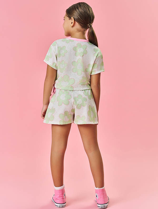 CONJ BLUSA E SHORTS VD PARAD/VD PARADISE
