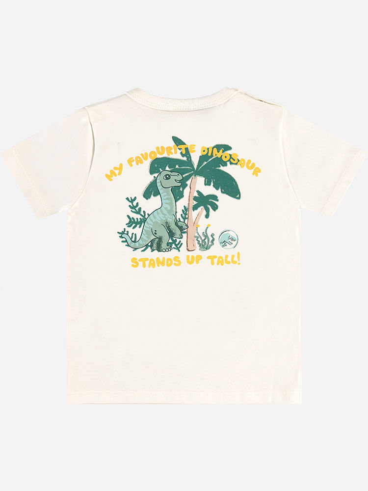 Conjunto Bebê Menino Jurassic World Camiseta Braquiossauro e Bermuda Verde Conjunto Bebê Menino Jurassic World Camiseta Braquiossauro e Bermuda Verde