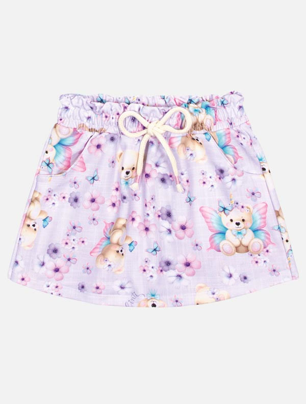 CONJ BLUSA E SHORTS/SAIA NATURAL/LILAS CINTI