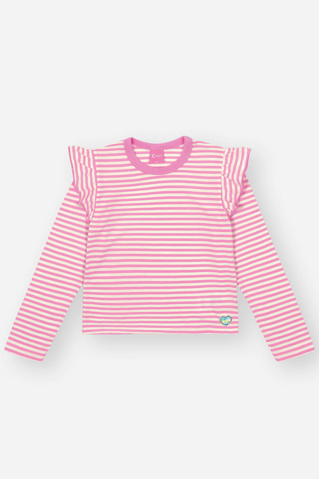 Blusa Infantil Menina Listrada Rosa Mundo Cinti