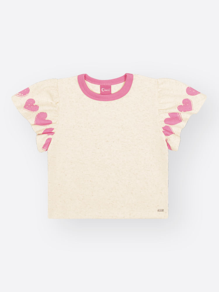 Conjunto Infantil Menina Corações Mundo Cinti