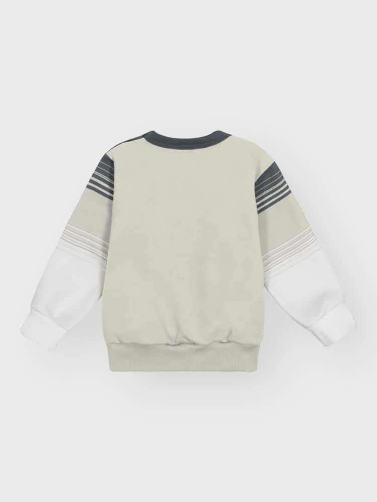 Conjunto Infantil Moletom com Listras – Look de Inverno Quentinho e Confortável