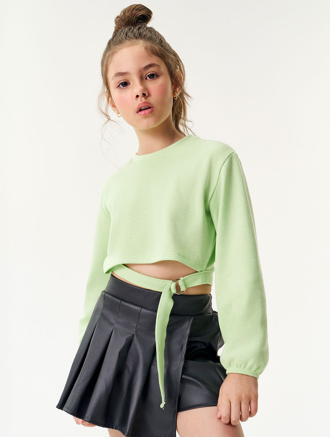 CONJ BLUSA ML E SHORTS/SAIA VD PARADISE/PRETO