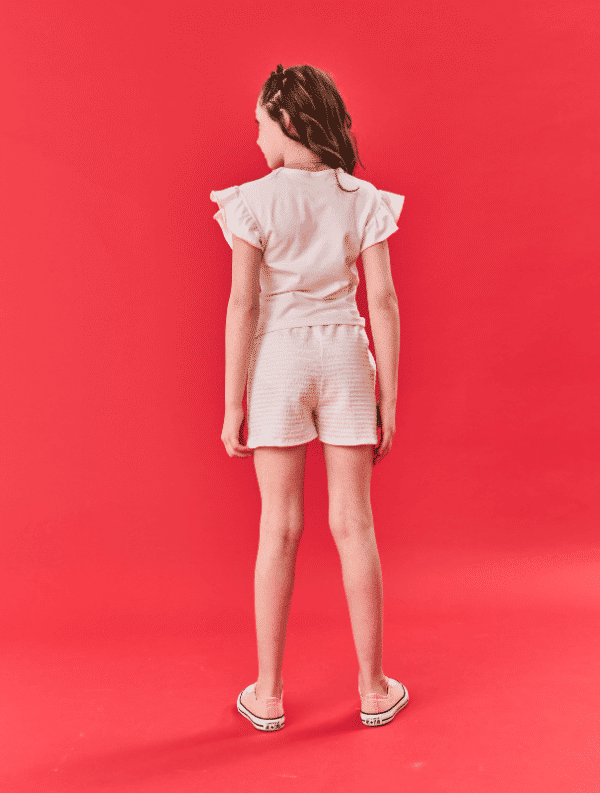 Short Infantil Menina Strawberry Rosa Cinti