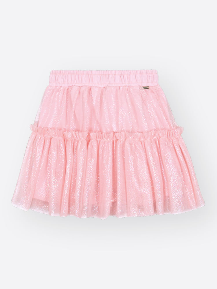 Conjunto Bebê Menina com Tule Corações Mundo Cinti