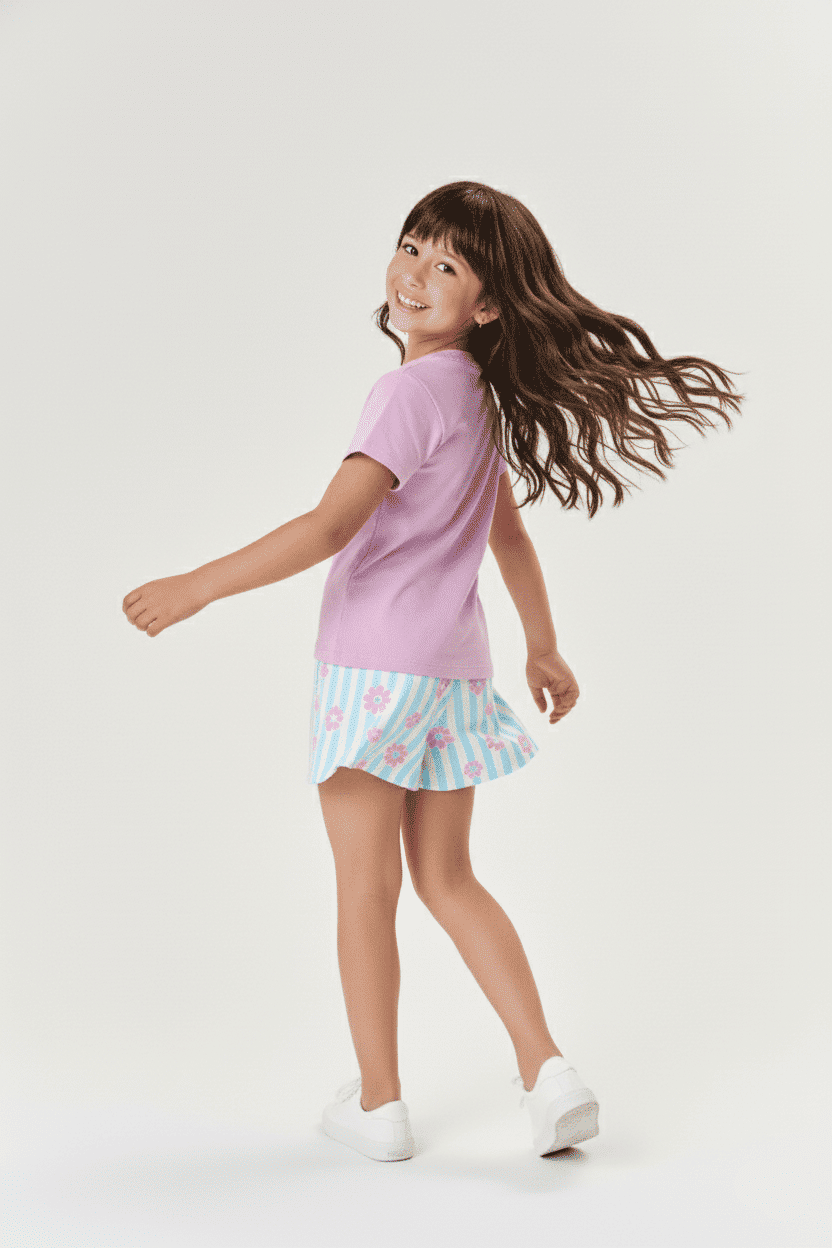PIJAMA BLUSA E SHORTS LILAS CINTI/AZ AURA
