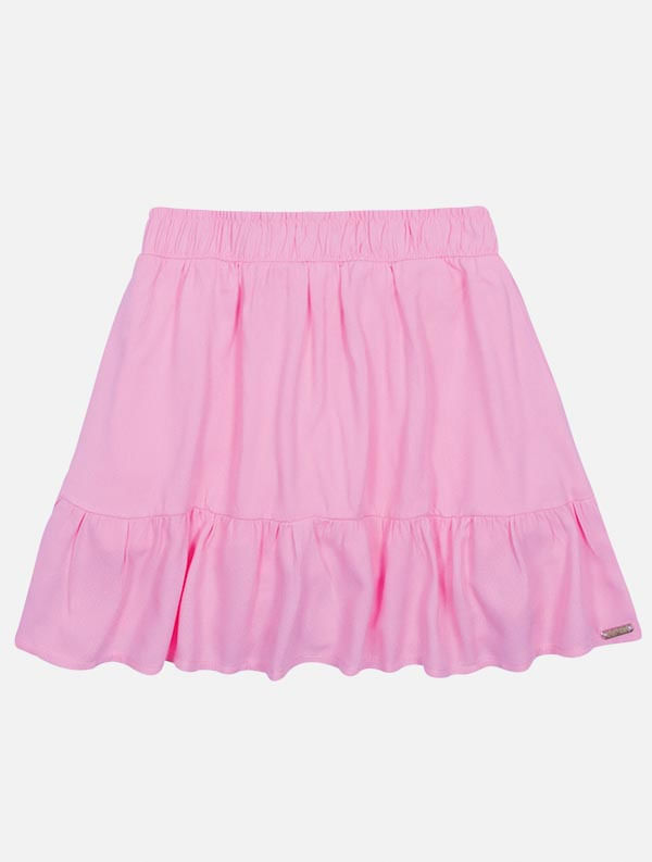 CONJ BLUSA E SAIA/SHORTS BRANCO/RS CONFETE