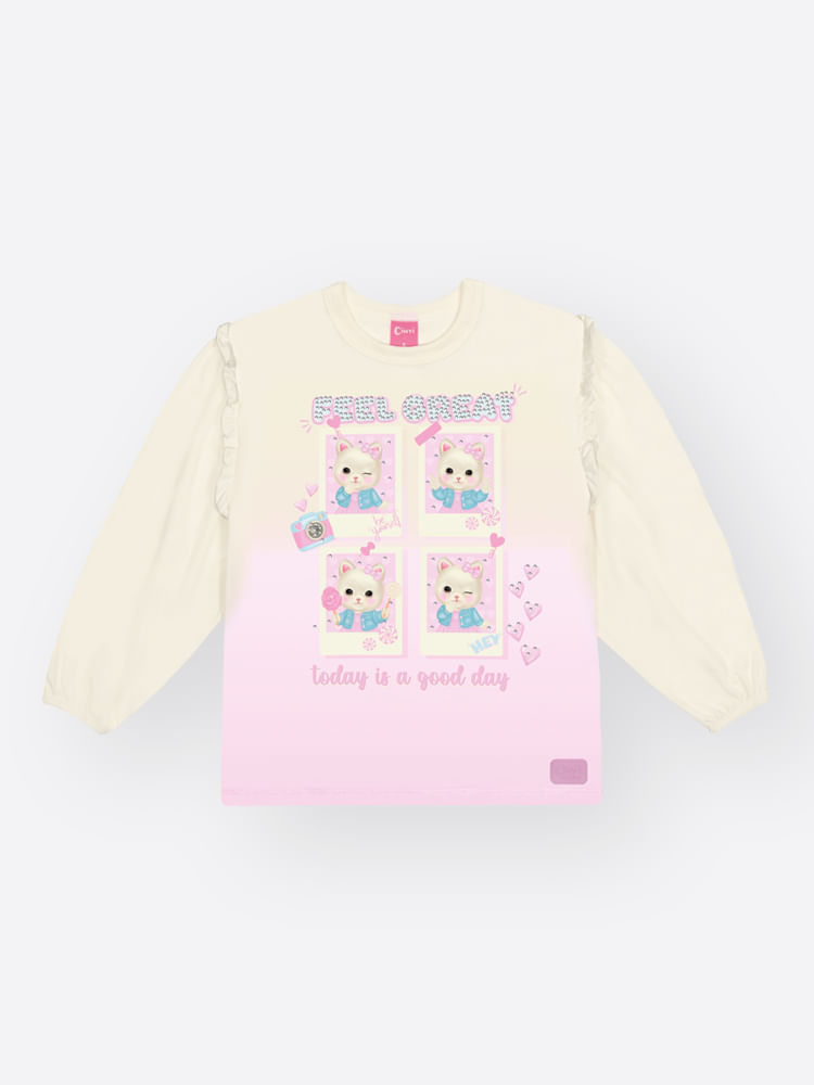 Conjunto Menina FEEL GREAT Patchwork Mundo Cinti