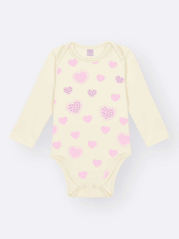 Conjunto Bebê Menina com Tule Corações Mundo Cinti