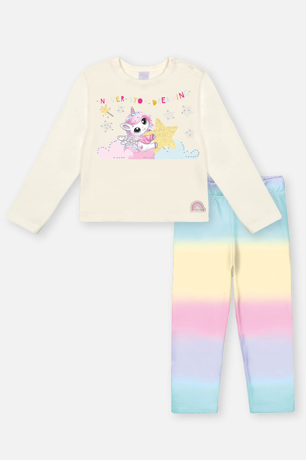 Conjunto Bebê Menina Unicórnio Lilás Mundo Cinti