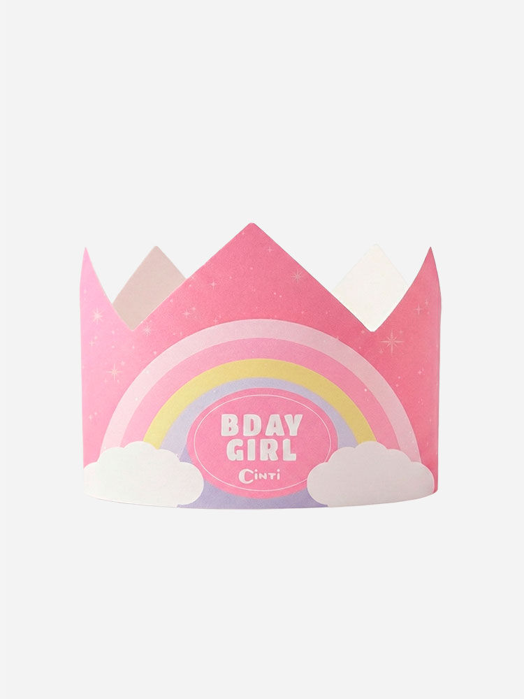 Vestido Infantil Aniversário Menina com Capa em Tule Foil e Coroa – Vestido Birthday Girl Cinti ROSA IOGURTE