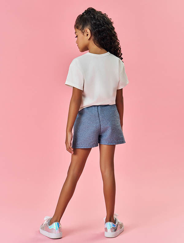 SHORTS ROSA PLIE