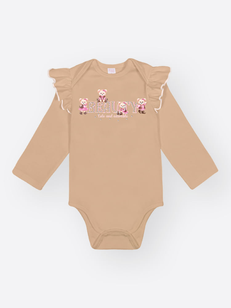 Body com Faixa Bebê Menina Ursas Adorable Mundo Cinti