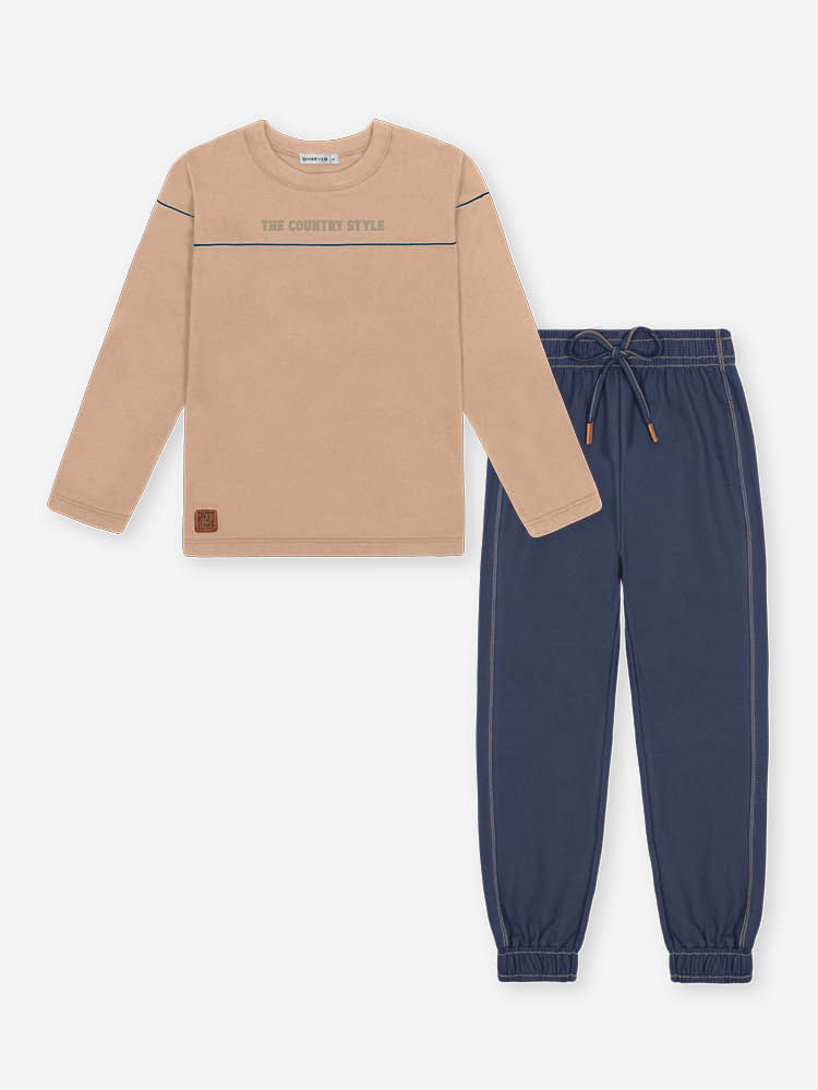 Conjunto Infantil Menino Country Style Divertto Conjunto Infantil Menino Country Style Divertto