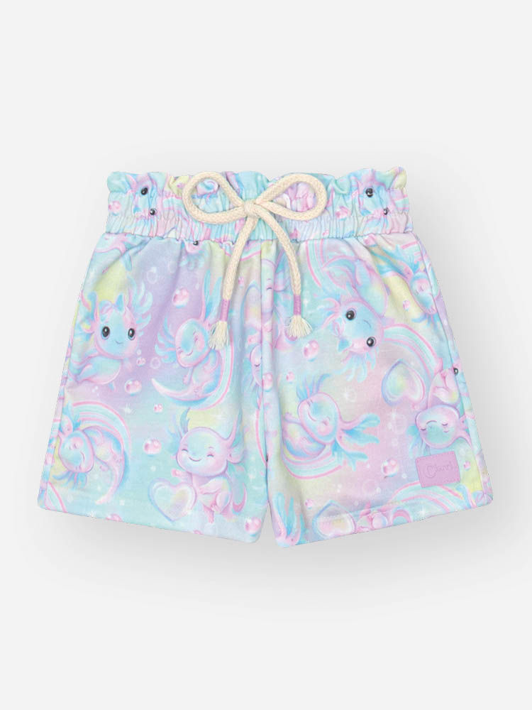 Conjunto Bebê Menina Sara Salamandra com Shorts – Look Delicado Cinti Baby NATURAL/LL BRUMA