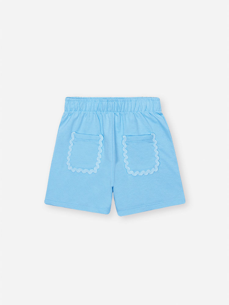 Conjunto Infantil com Regata Boxy em Cotton e Shorts em Moletinho – Look Menina Verão com Algodão NATURAL/AZ PORCELANA