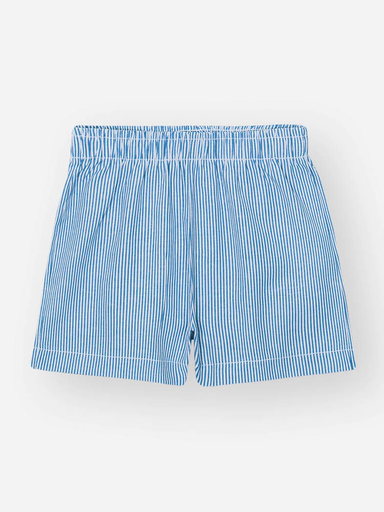 Conjunto Bebê Menina Bata com Laços e Shorts em Tricoline – Look Delicado Cinti Baby AZUL DENIM
