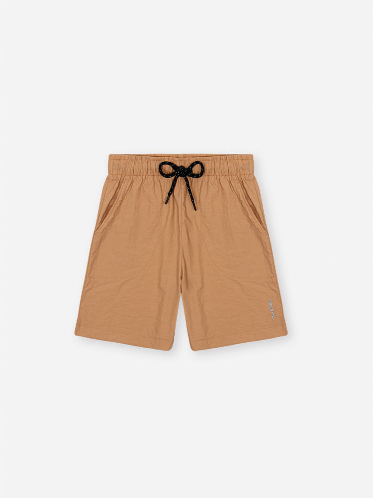 Conjunto Infantil Sportwear Refletivo com Camiseta Dry Sport e Bermuda em Nylon Techno Touch BRANCO/MR BELGA