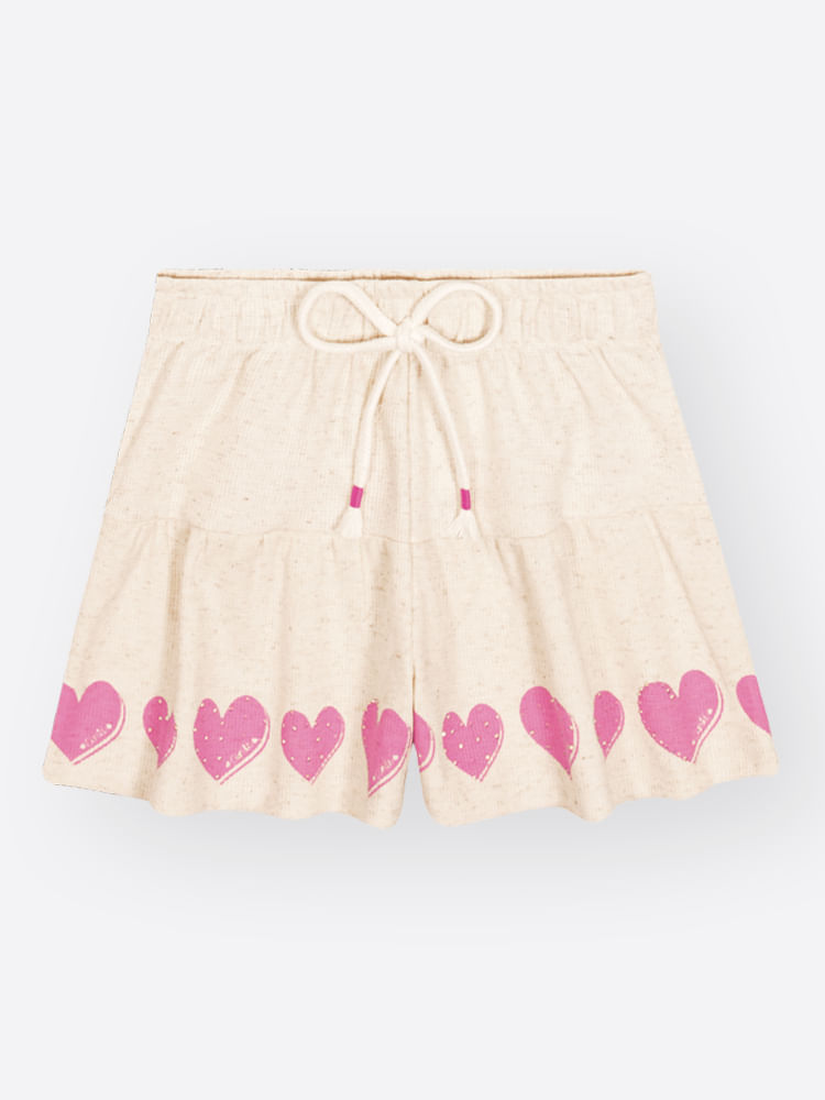 Conjunto Infantil Menina Corações Mundo Cinti