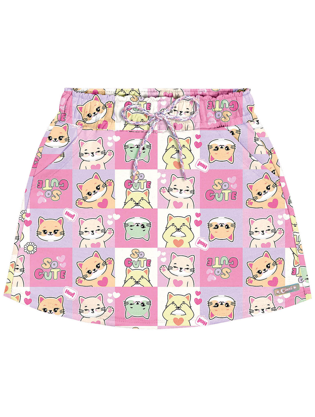CONJ BLUSA E SHORTS/SAIA LL BRUMA/RS IOGURTE
