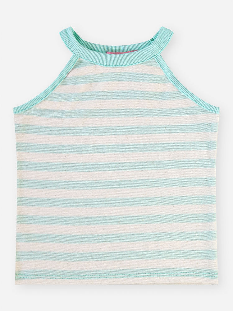 Conjunto Infantil Menina Regata Listrada e Short em Moletom Brisa