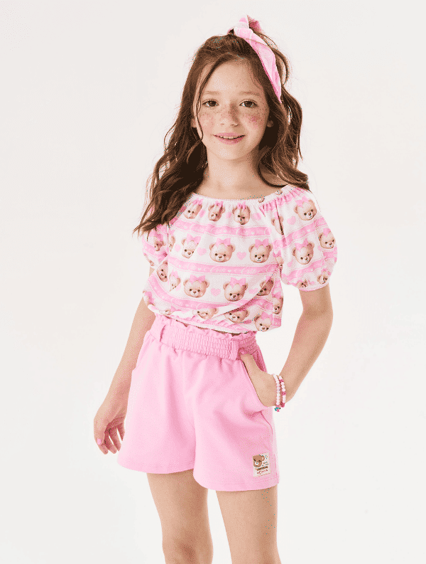 CONJ BLUSA E SHORTS RS CHEER/RS CHEER