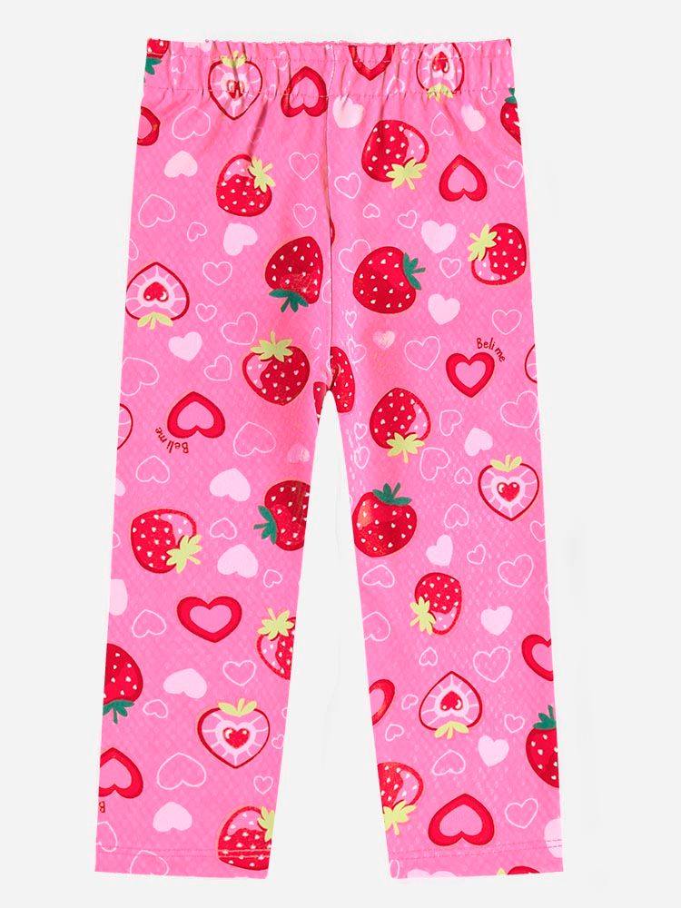Conjunto Bebê Moranguinho com Blusa Alongada e Legging Conjunto Bebê Moranguinho com Blusa Alongada e Legging