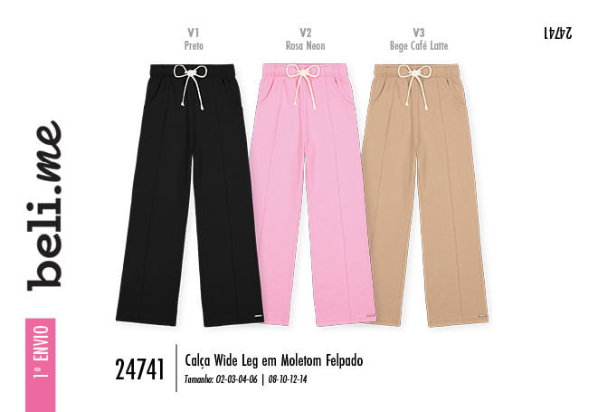 Calça Infantil Moletom Wide Leg Estilo Moderno e Conforto Premium