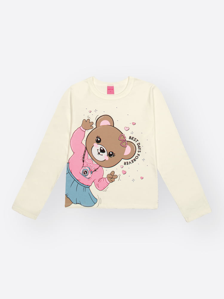Conjunto Infantil Menina Ursa Best Days Forever Beli.me