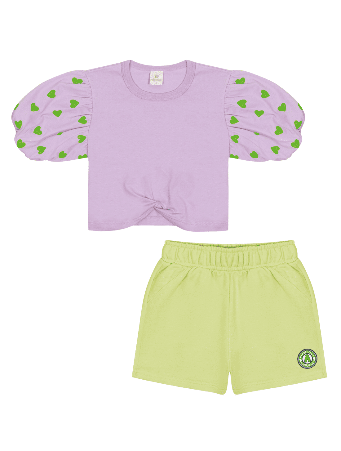 CONJ BLUSA E SHORTS LL LIBERTY/VD PARADI