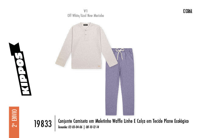 Conjunto Infantil Menino Eco-Waffle Comfort Kippos