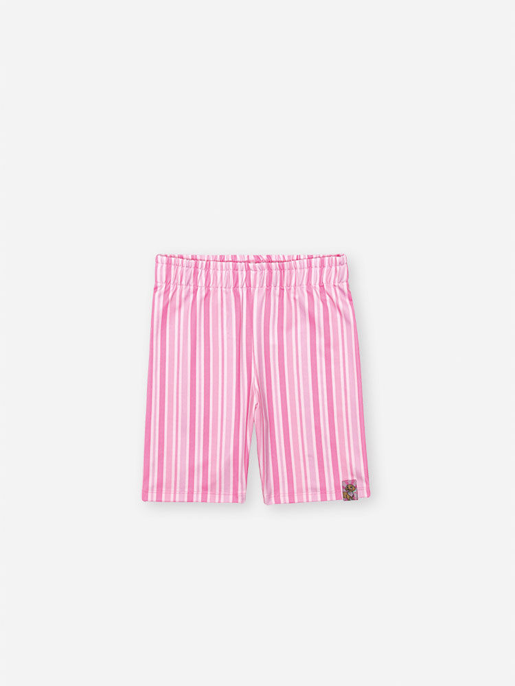 Conjunto Infantil com Blusa e Ciclista em Suplex – Look Menina Verão com Cachorrinho NATURAL/RS CONFETE