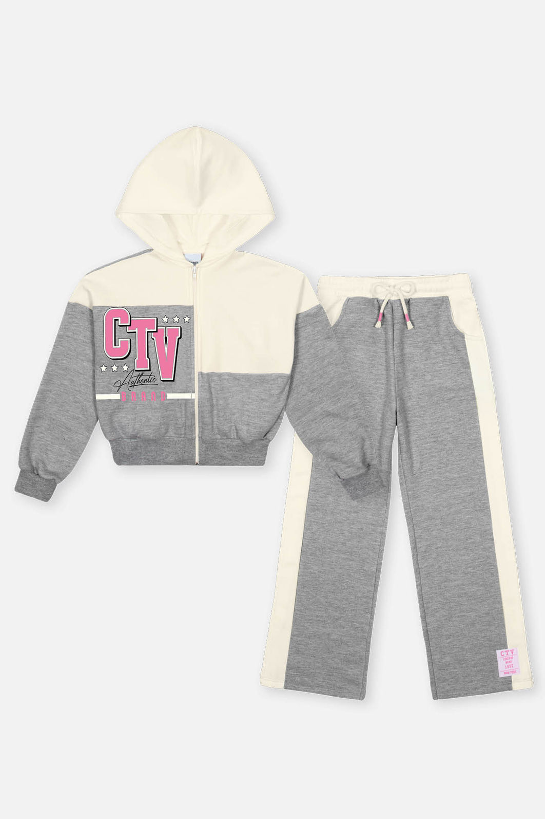 Conjunto Infantil Menina CTV Color Block Mescla CTV
