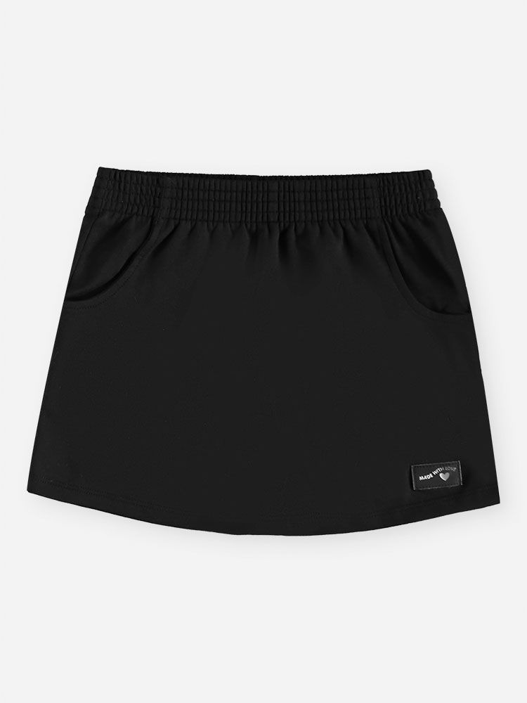 Conjunto Infantil Noite de Brilho com Tule e Short-Saia