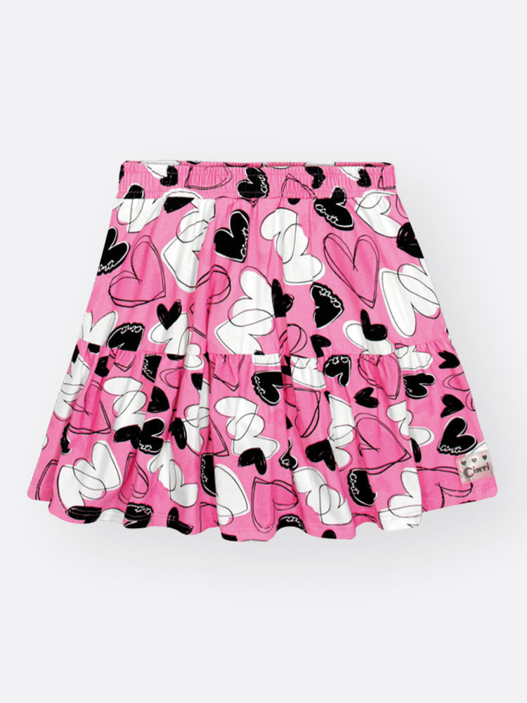 Conjunto Menina C'EST LA VIE Corações Mundo Cinti