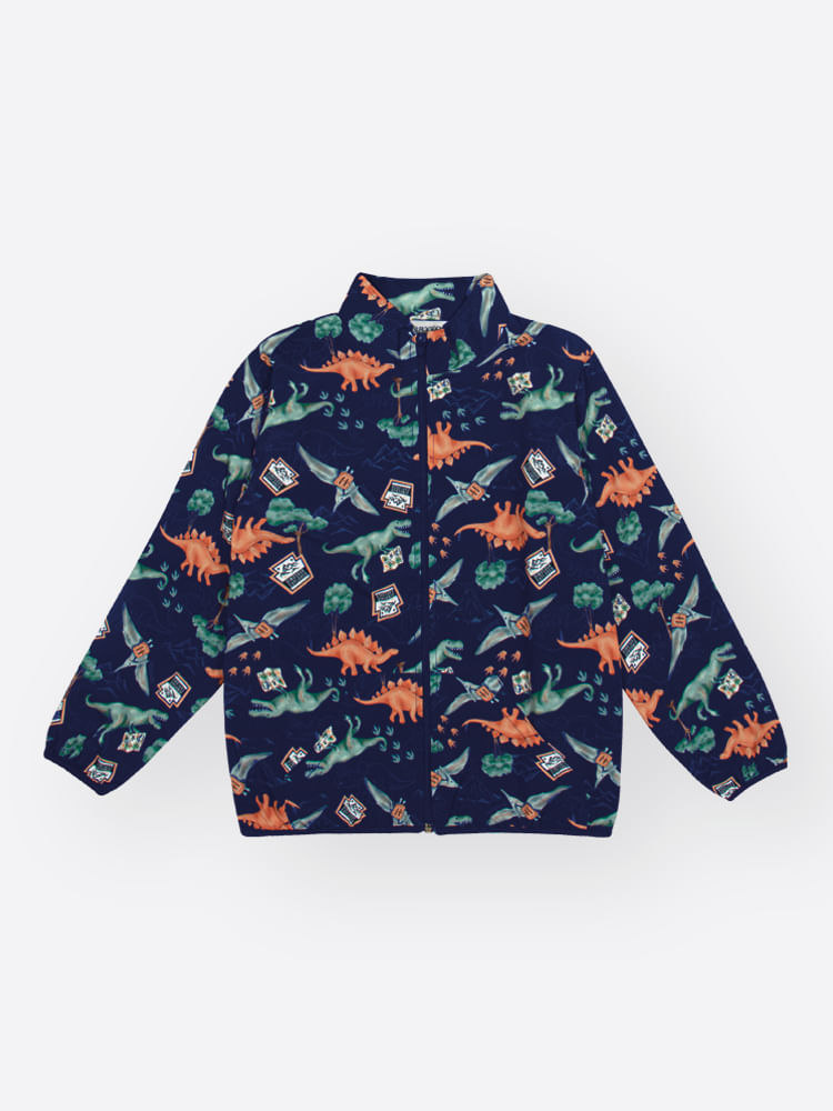 Jaqueta Corta-Vento Infantil Menino Dino World Divertto