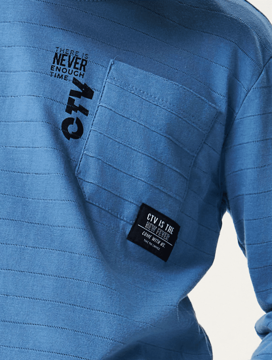Camiseta Com Recorte Costas Azul CTV
