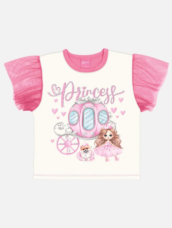 CONJ BLUSA E SHORTS RS CONFETE/RS IOGURT