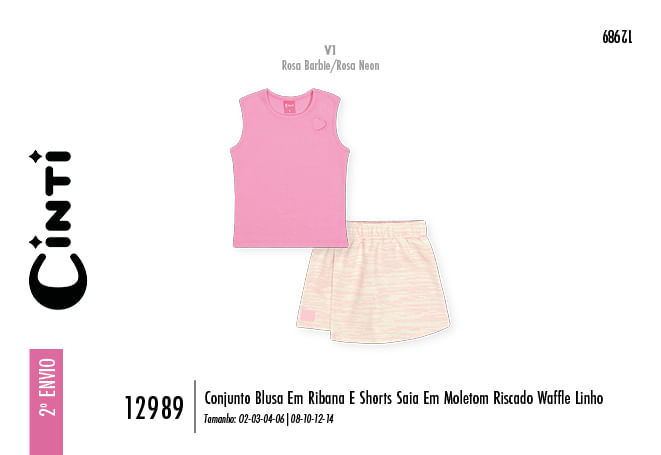 Conjunto Infantil Menina Riscado Mundo Cinti Conjunto Infantil Menina Riscado Mundo Cinti