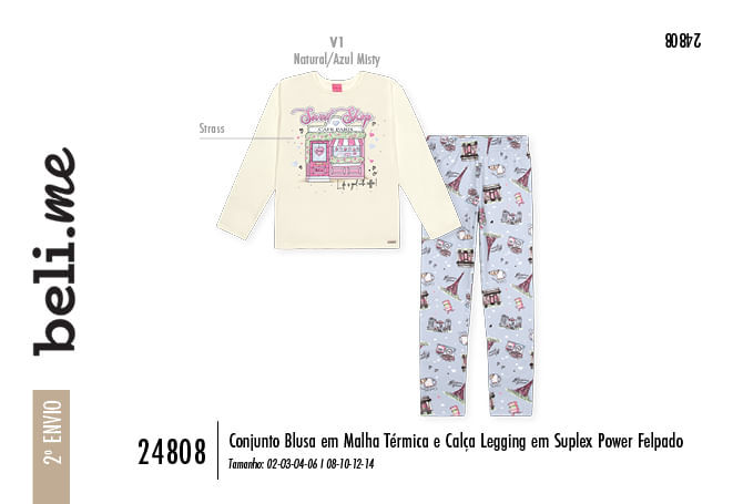 Conjunto Infantil Menina Sweet Shop Beli.me